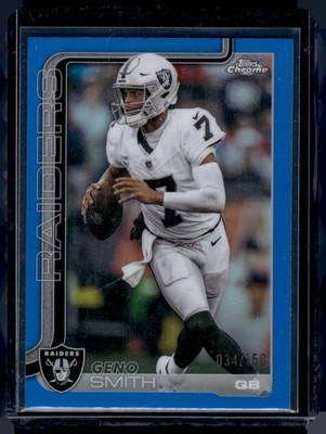 HL-INV 2025 Topps Chrome Geno Smith #179 Blue Refractor /150