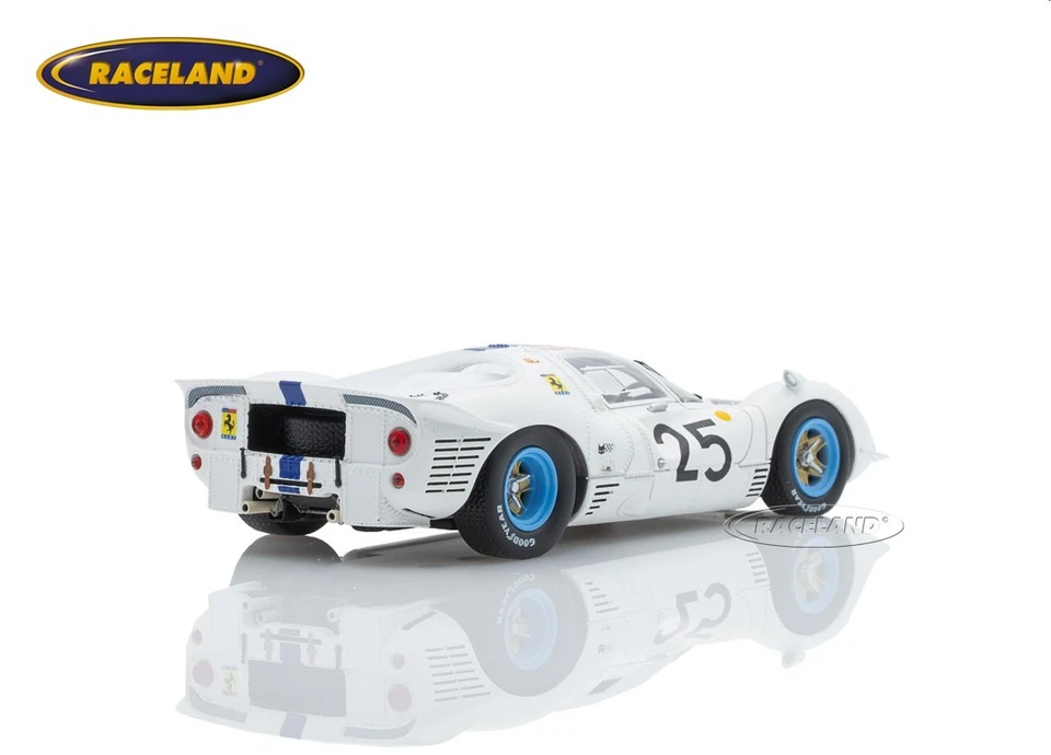 Ferrari 412P Berlinetta N.A.R.T. Le Mans 1967 Rodriguez/Baghetti, Looksmart 1:43 - Bild 3 von 4