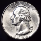 1946-S Washington Quarter -- Gem BU with Excellent Luster