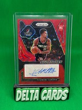 2023 Panini Prizm Toumani Camara #RSI-TOU Choice Rookie Auto Red /88