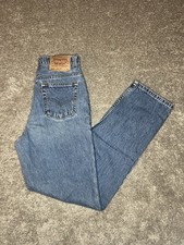 Vintage Levis 512 Jeans Womens 6 Light Wash High Rise Slim Tapered 90s USA Made