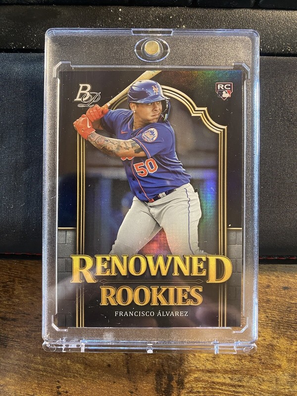 Francisco Alvarez ROOKIE 2023 Topps Renowned Rookies Card RR-2. Mets⚾️🔥