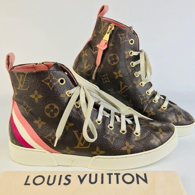 LOUIS VUITTON Stellar line High-top sneakers Shoes 36 Brown LOUIS VUITTON Stellar line High-top sneakers Shoes 36 Brown