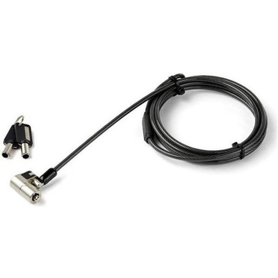 StarTech.com 6.5' (2m) 3-in-1 Universal Laptop Cable Lock - Keyed Security Lock 