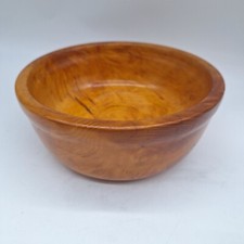 Turned hardwood bowl large rustic handmade clean lines 11.5" x 5"