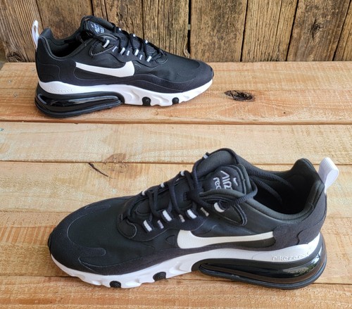 Nike Air Max 270 React para hombre talla 8 negro blanco CI3866 004 - Imagen 7 de 8