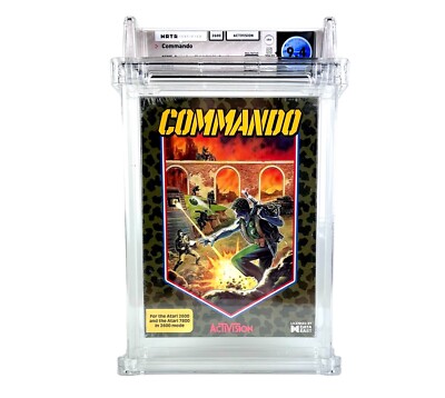 New Atari 2600 Commando WATA 9.4 Factory Sealed Graded Game 7800