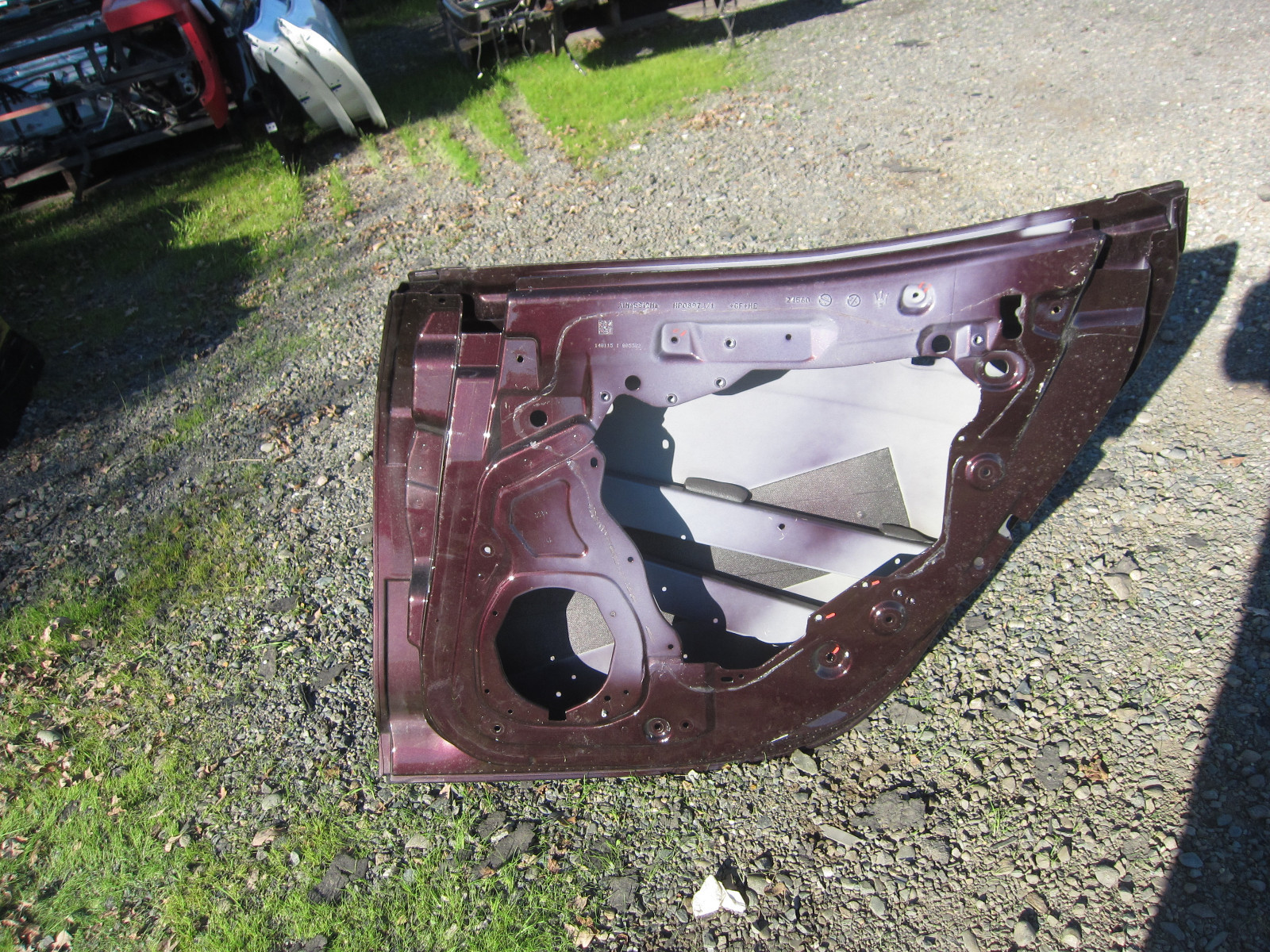 Maserati Ghibli 2014+ - RH Rear Door Shell (Burgundy) - # 673008061