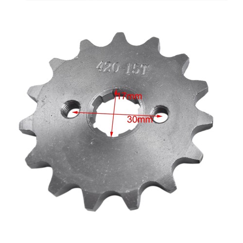 420 Chain 37T Rear Sprocket Kit fo Pit Bike 110cc 125 XR50 CRF50 TTR50 SSR 70cc - Picture 3 of 7
