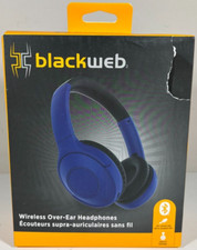 Blackweb Wireless Over-Ear Headphones - Blue/Black - Hands-Free Calling A