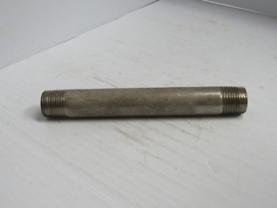 NEW NO NAME 316 S/S STAINLESS STEEL PIPE NIPPLE SCH 80 1/2''NPT 6''L THREADED