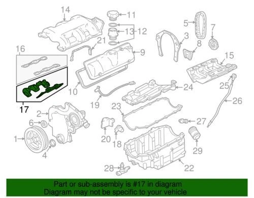 Genuino GM 1996-2005 Pontiac Chevrolet Buick Juego de juntas de colector pernos 19169127 Foto 2 de 2