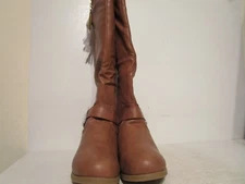Top Moda Womens Land-71 Casual High Boots Tan Size 7.5
