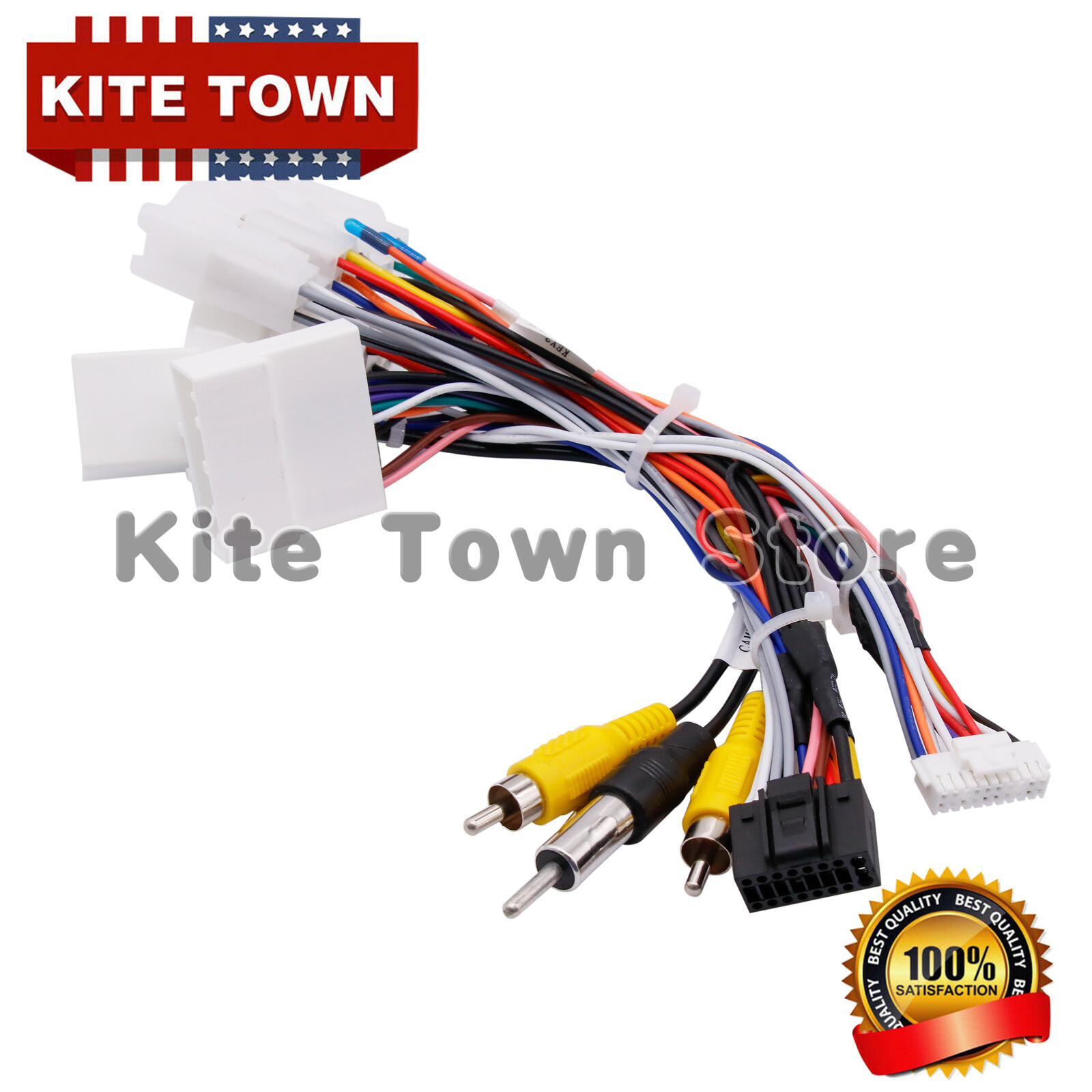 16Pin Power Harness Wiring Cable Adapter W/Canbus Camera For Toyota ...