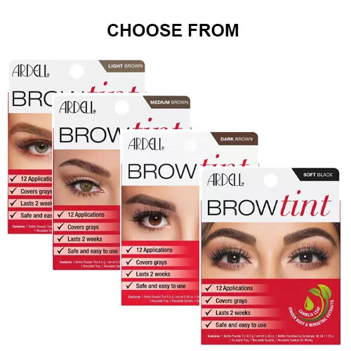 Brow Tint Kit, Semi-Permanent Brow Dye with Natural Extracts