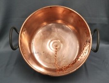 DEEP COPPER BATHROOM BOWL, BASIN, HEAVYWEIGHT QUALITY BOWL & WASTE & PLUG