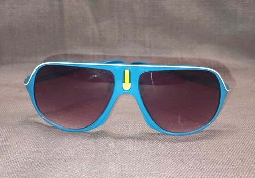 Vintage Italy Design Aviators Blue Frame Sunglasses - Picture 3 of 7
