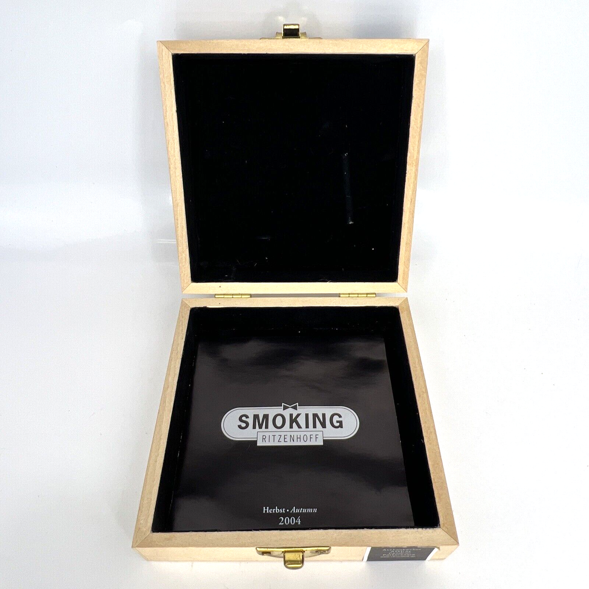 RITZENHOFF Ashtray BLUE SMOKE Smoking Lead Crystal Glass Designed