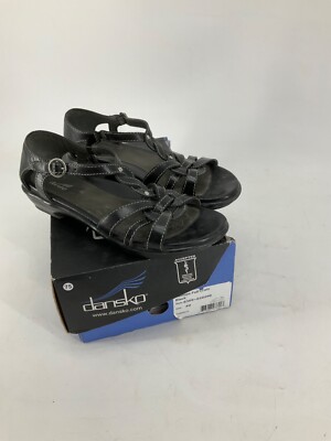 Dansko Womens Shoes Calliope Size 9.5M EUR 40 Black Sandal Pre Owned