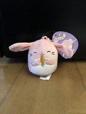 Squishmallow BOP Bunny Holding Carrot 3.5  Soft Plush W Clip-on NWT