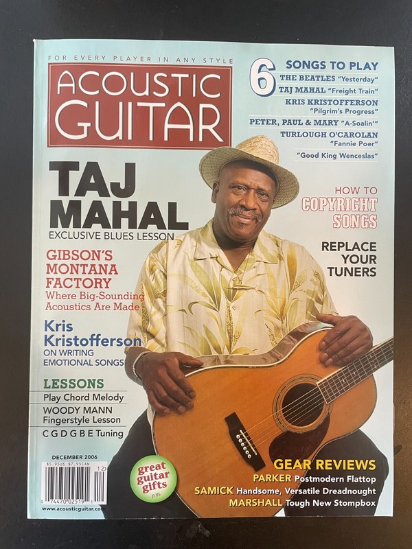 Acoustic Guitar Magazine Dec 2006 - Taj Mahal