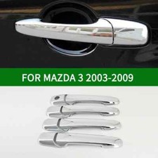 8pcs Chrome Door Handle Cover Trim For Mazda 3 6 2003-2008 Mazda 5 2009-2012