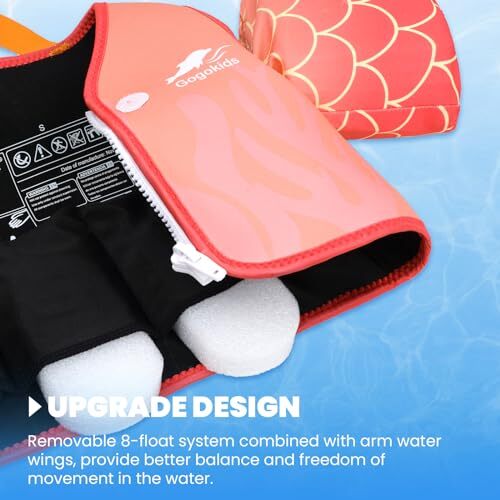 Toddler Floaties, Kids Swim Vests for 2050 lbs Girls 46 Years Orange
