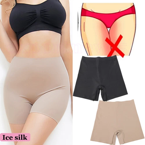 Women Seamless Shorts High Waist Body Shaper Panties Slip Boyshorts Under Dress - Picture 1 of 26