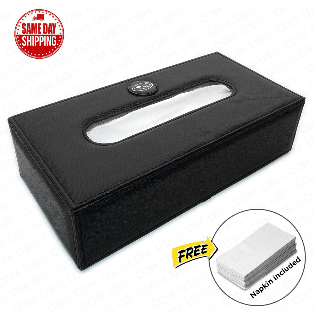 For Subaru Leather Car Home Tissue Box Cover Napkin Paper