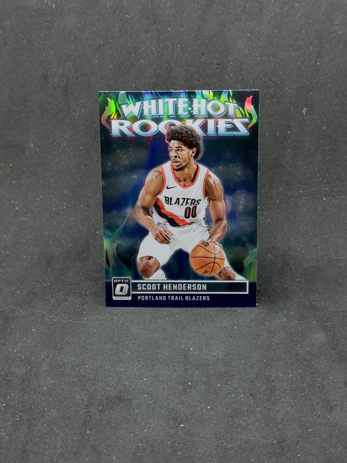 Scoot Henderson 2023-24 Donruss Optic White Hot Rookies Holo Prizm RC #15