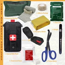 Emergency IFAK Tactical Trauma Kit Military Combat First Aid Responser