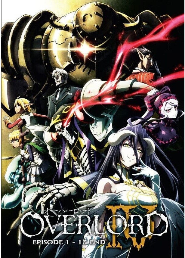 DVD Anime OVERLORD Season 1+2+3+4 Complete Series (1-52 + 2 Movies )  English Dub