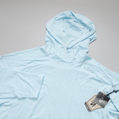 NRS Men's Silkweight Varial Hoodie Poseidon Sea Angel 100% Recycled UPF 50+