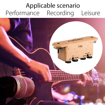 FLATSONS FR6 BT 4-in-1 Multifunction Guitar Pickup Soundhole Rechargeable