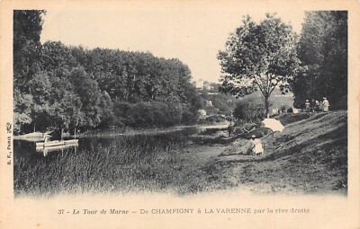 A681 France Le Tour de Marne Champigny a La Varenne par la rive droite postcard