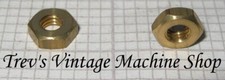 3BA thin half lock nuts, brass, Qty 10 or 20, free UK post