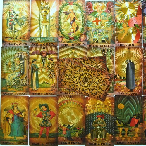 3"x5" Borderless PVC Plastic Waterproof Tarot Deck Tarot Guidebook Gift Box - Picture 18 of 24