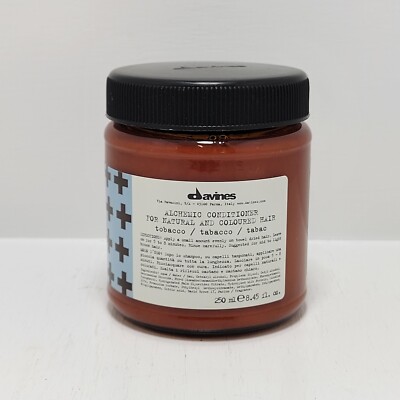 Davines Alchemic Tobacco Conditioner 8.45 oz | Free Shipping | Glass Bottle!