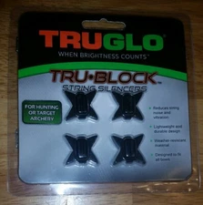 TruGlo Tru Block Bow String Siencers Hunting Target Archery