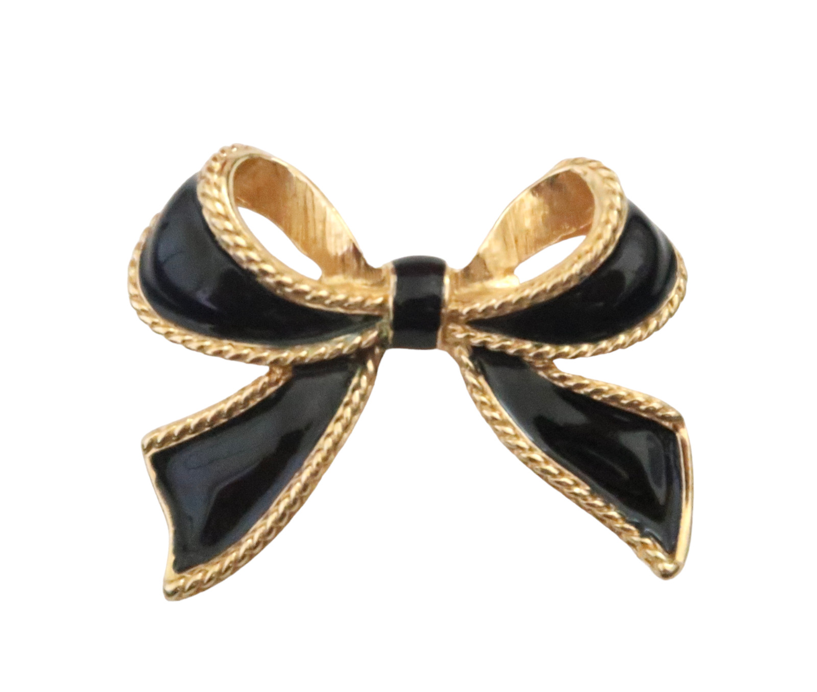 Vtg KENNETH JAY LANE x AVON enamel bow necklace e… - image 1