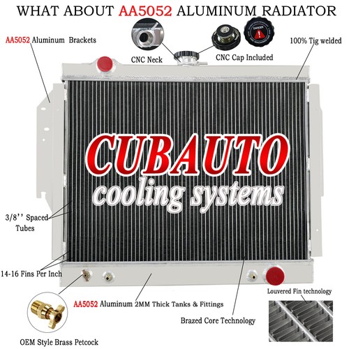 For 1979-1993 Dodge Ram D150 D250 D350 W150 W250 5.9L V8 3 Row Aluminum Radiator - Foto 6