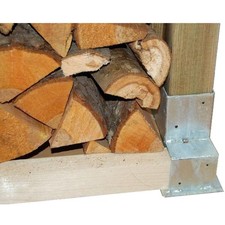Holzstapelhilfe Holzstapelhalter Brennholz Kaminholzregal Feuerverzink B-Ware