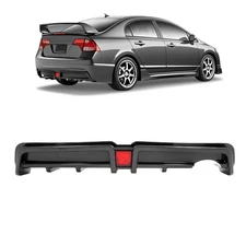 Rear Bumper Diffuser Compatible with 2006-2011 Honda Civic 4 Door Sedan Rear 