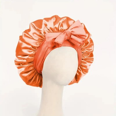 Satin Bonnet Silk Bonnet with Tie Band Adjustable Hair Bonnet for Sleeping