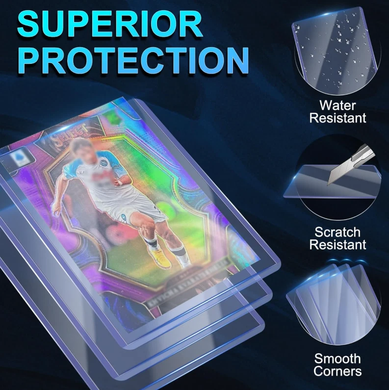 1000 fundas para tarjetas cargadores superiores para tarjetas, protectores de tarjetas de béisbol de 3"X4" Toploader Foto 4 de 4