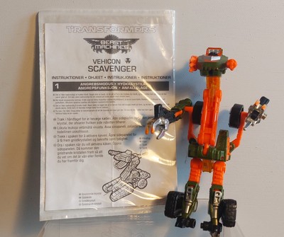 Transformers Beast Machines Evil Vehicon Scavenger mit Anleitung