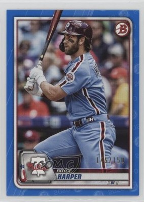 2020 Bowman Blue 145/150 Bryce Harper #54 15nt
