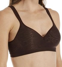 Bali Comfort Revolution Wirefree Bra Style 3463, Coco Brown Swirl 38C, 50, NWOT