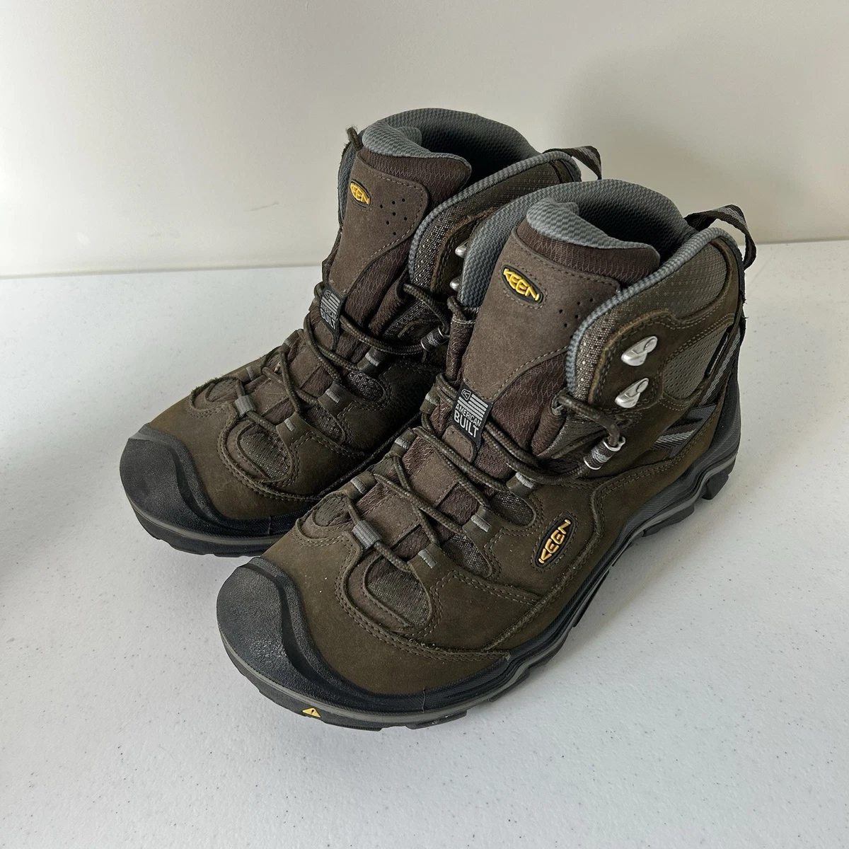 KEEN Durand Waterproof Hiking Boots Mens 9.5D Brown Leather EH Safety Trail Shoe KEEN Durand II 1011550 Brown Leather | Mercari main image 3