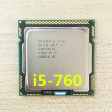 Intel Core i5-760 CPU Quad-Core 2.80GHz / 8MB LGA1156 SLBRP Processor